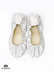 SILVER SNOW LEOPARD | IN STOCK - The Storehouse Flats