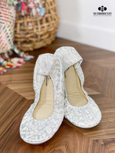 SILVER SNOW LEOPARD | IN STOCK - The Storehouse Flats