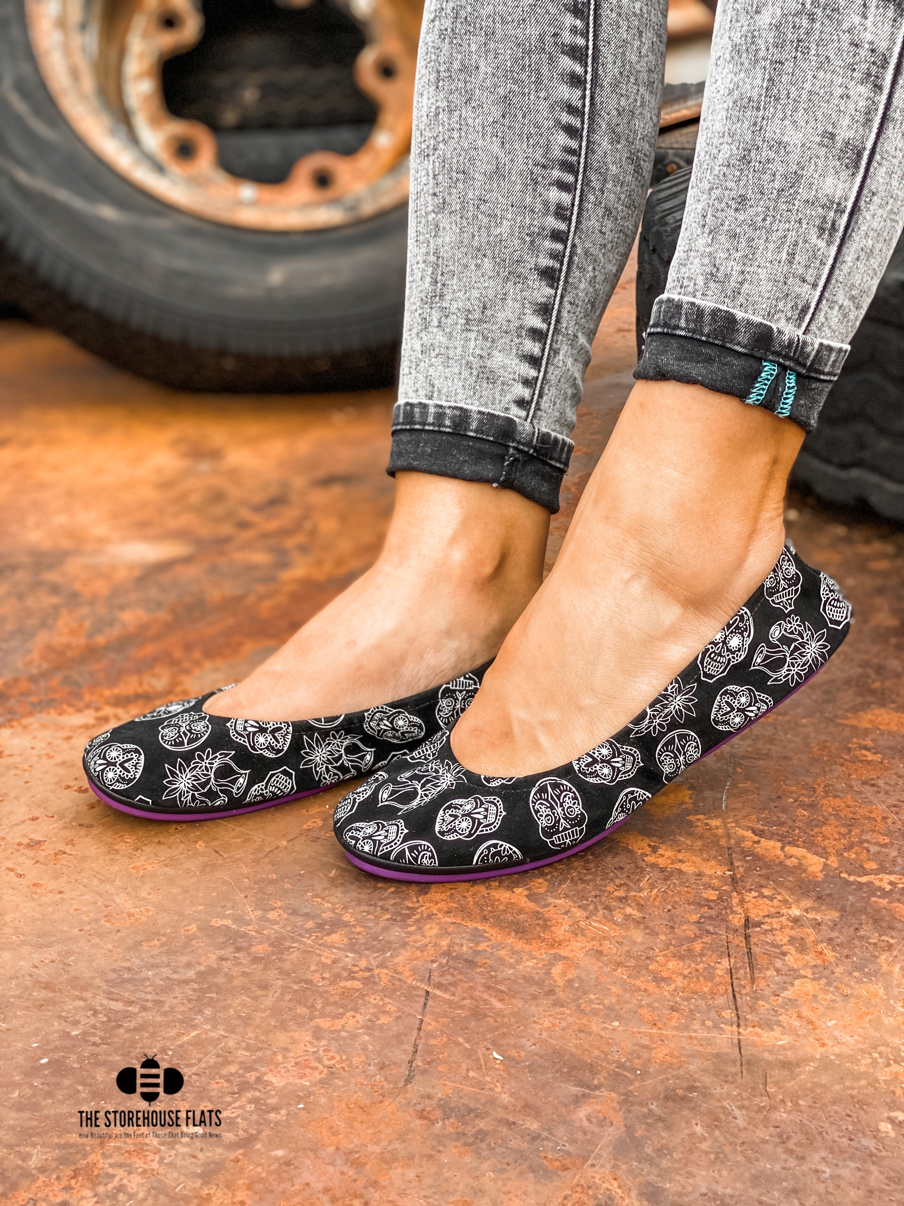 BLACK SUEDE SUGAR SKULLS | IN STOCK