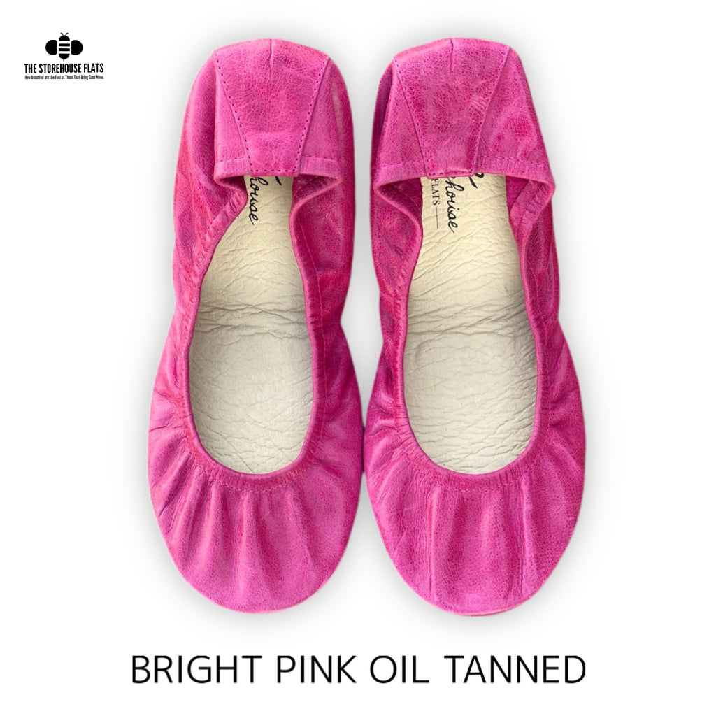 BRIGHT PINK OIL TANNED | IN STOCK