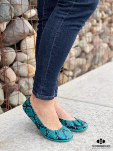 TEAL SNAKES | JANUARY PREORDER - The Storehouse Flats