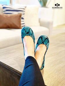 TEAL SNAKES | JANUARY PREORDER - The Storehouse Flats