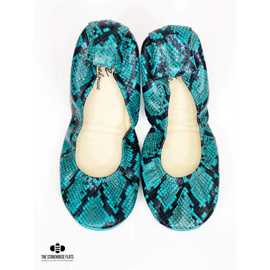 TEAL SNAKES | JANUARY PREORDER - The Storehouse Flats