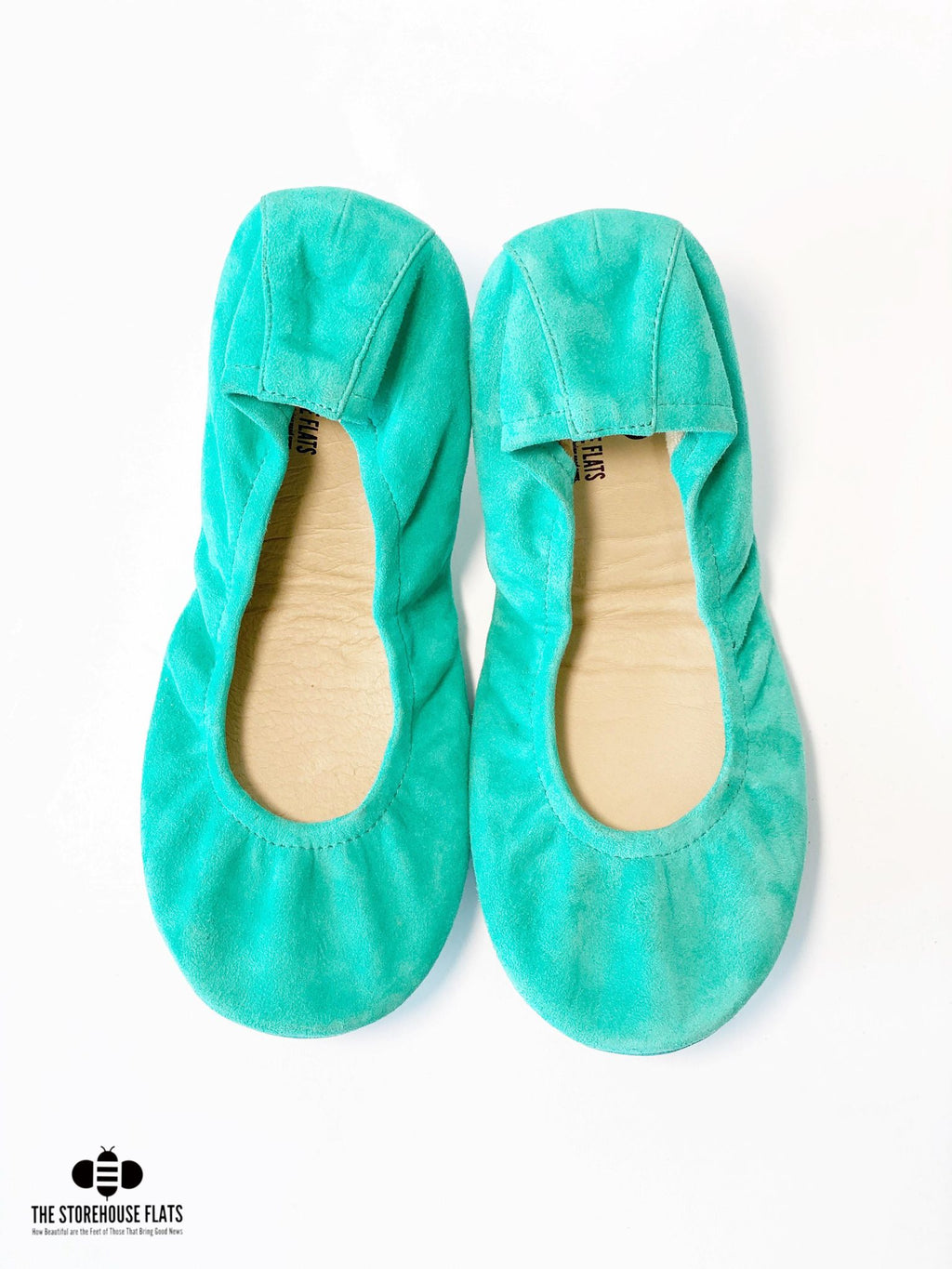 TROPICAL GREEN SUEDE | APRIL PREORDER - The Storehouse Flats