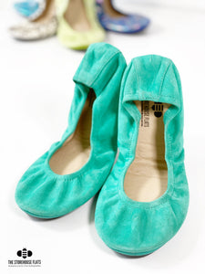 TROPICAL GREEN SUEDE | APRIL PREORDER - The Storehouse Flats